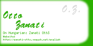 otto zanati business card