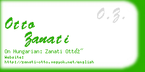 otto zanati business card